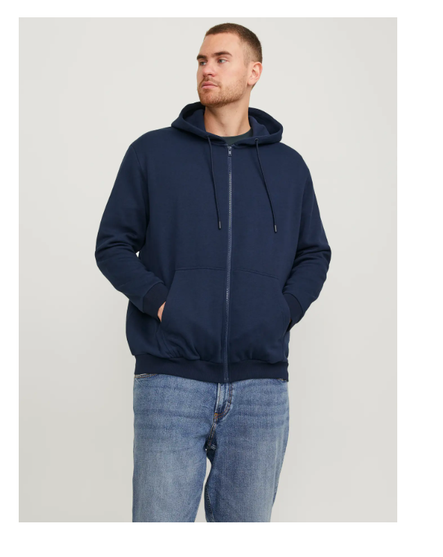 Casaco Malha BASIC ZIP HOOD BRADLEY