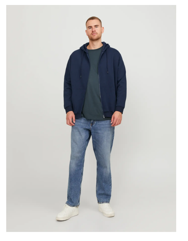 Casaco Malha BASIC ZIP HOOD BRADLEY