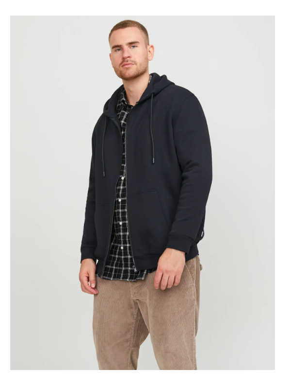 Casaco Malha BASIC ZIP HOOD BRADLEY