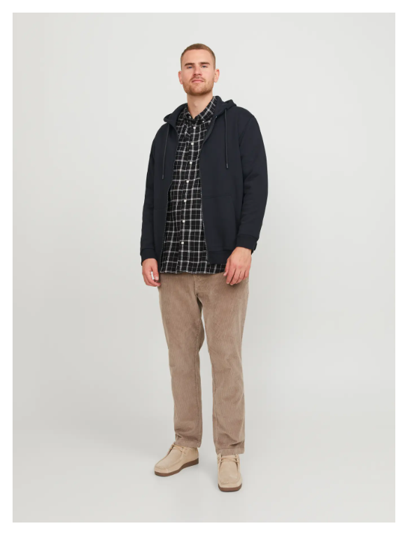 Casaco Malha BASIC ZIP HOOD BRADLEY