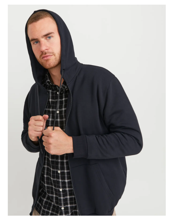 Casaco Malha BASIC ZIP HOOD BRADLEY