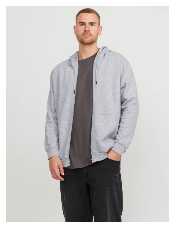 Casaco Malha BASIC ZIP HOOD BRADLEY