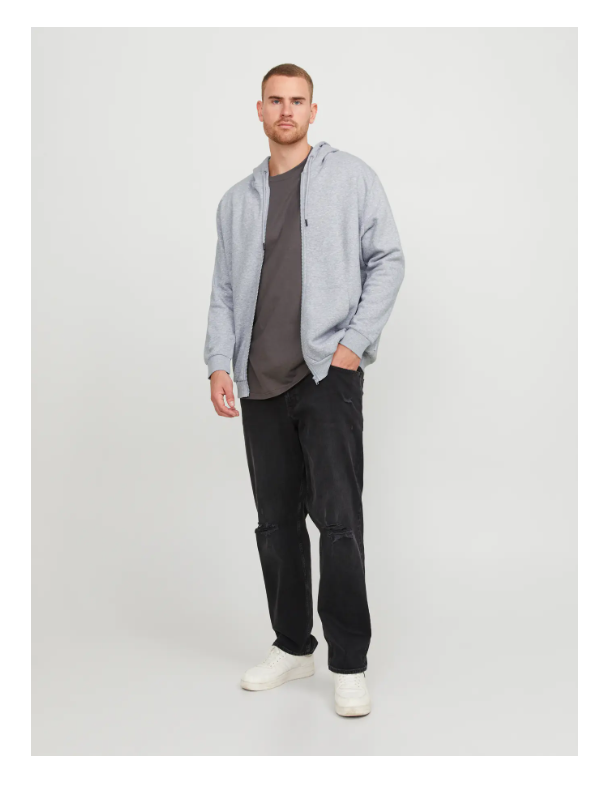 Casaco Malha BASIC ZIP HOOD BRADLEY