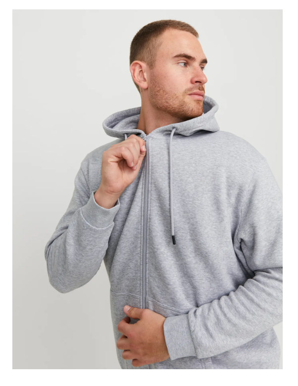 Casaco Malha BASIC ZIP HOOD BRADLEY